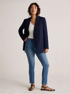 Quince Luna Stretch Slim Straight Jeans